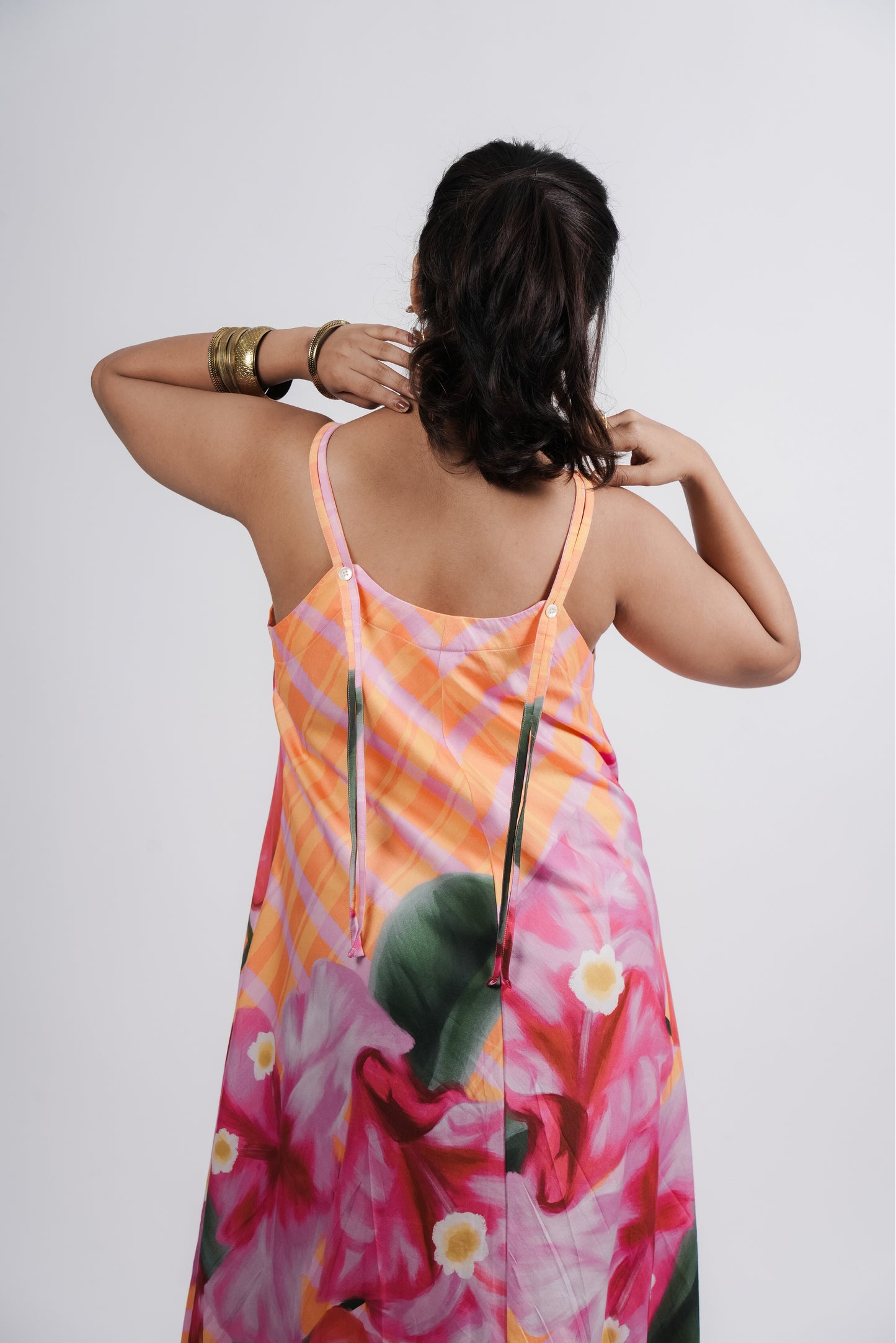 Juliet Dress- Orange Print