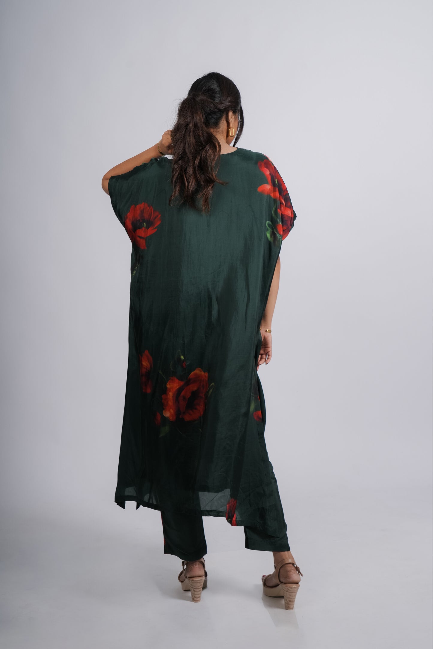 Mona Kaftan- Green Print