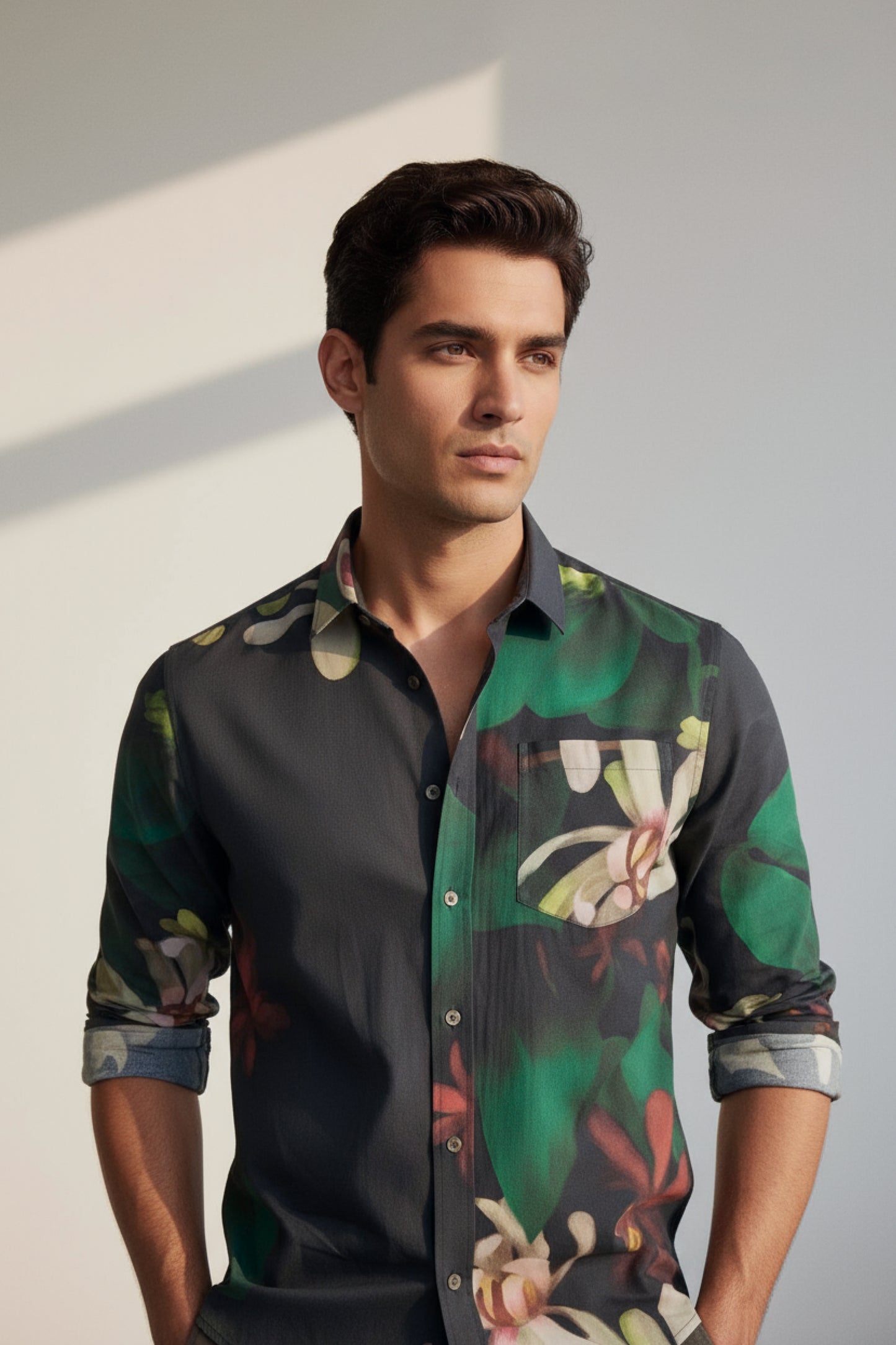 Adam Shirt- Black Floral