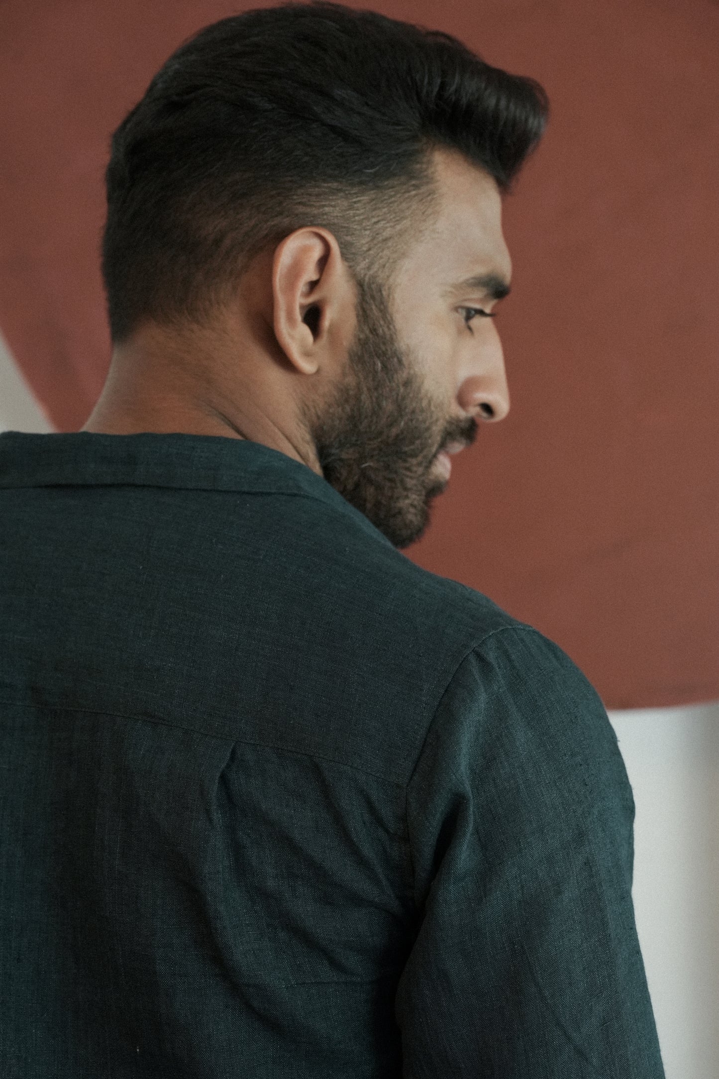 Handwoven Enzo Shirt- Green