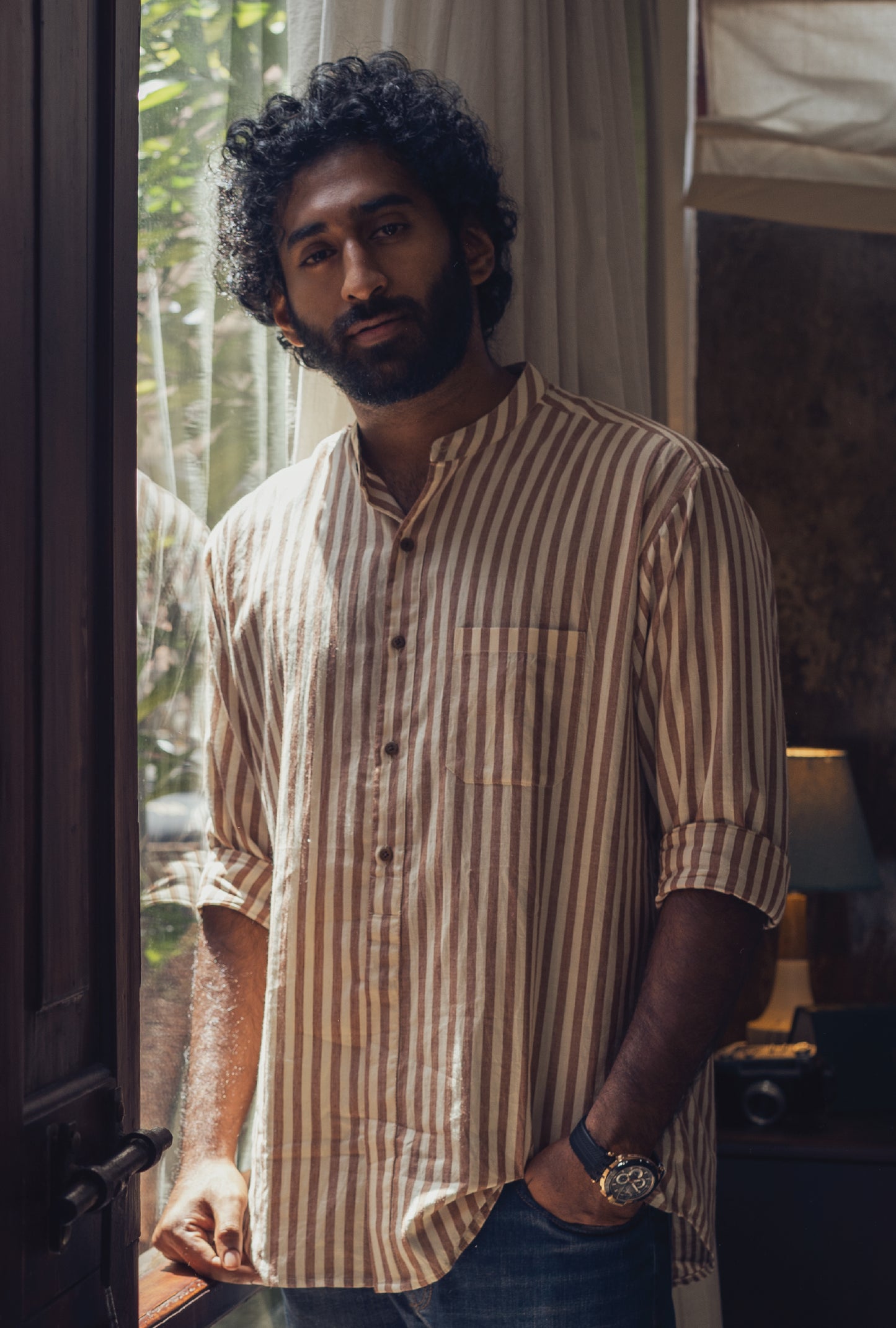Handwoven Khadi Naro Shirt