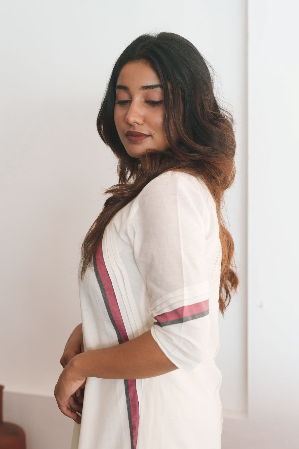 Red Striped Nora Dress