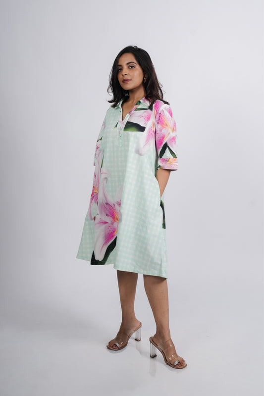 Dany Dress- Mint Print