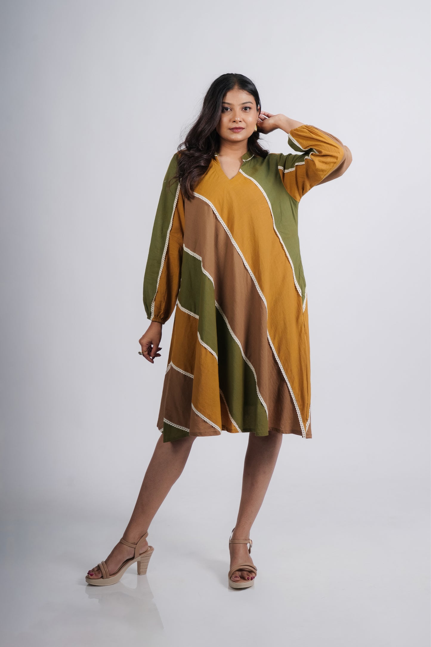Dany Dress- Multi Stripes