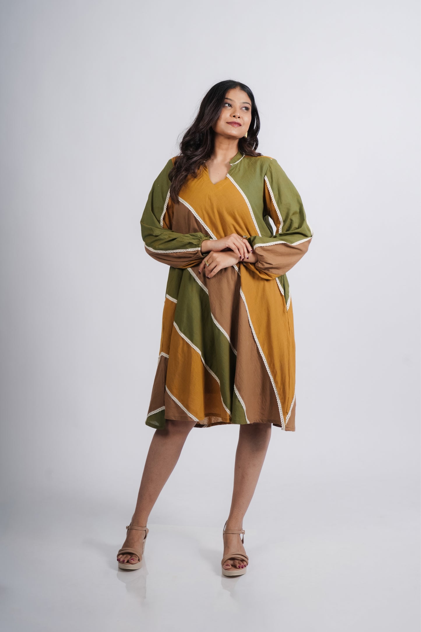 Dany Dress- Multi Stripes