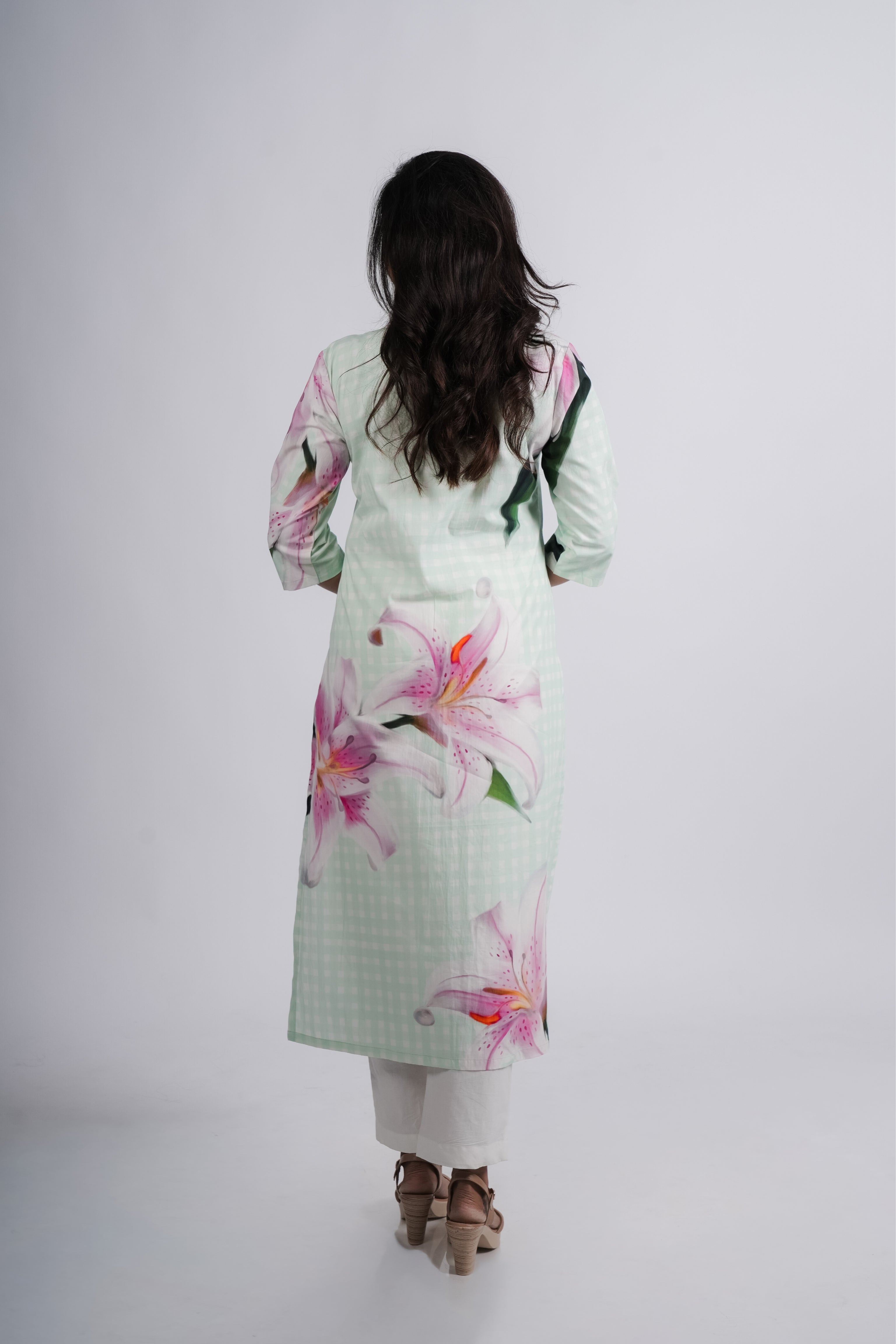 Janet tunic- Mint Print