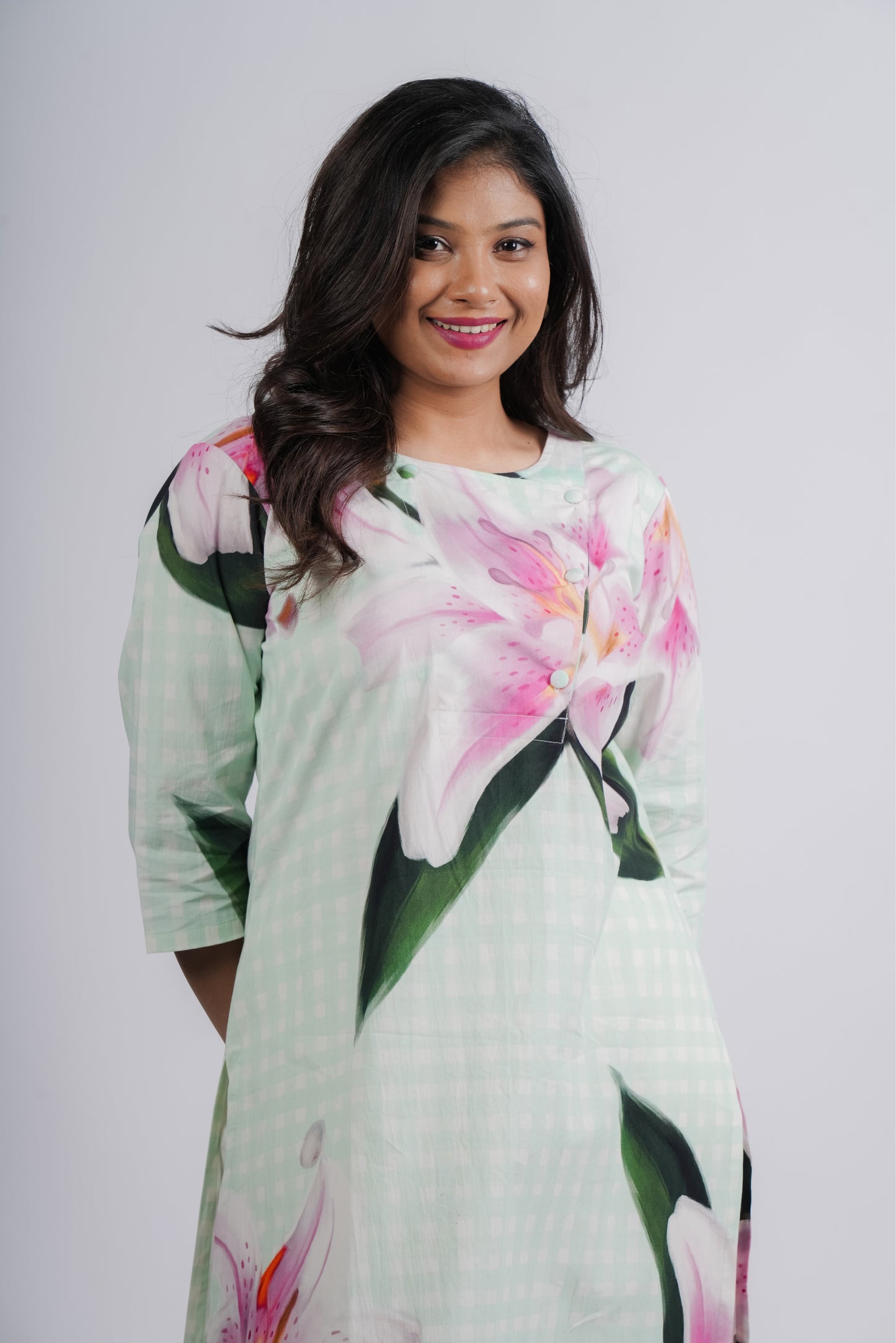 Janet tunic- Mint Print