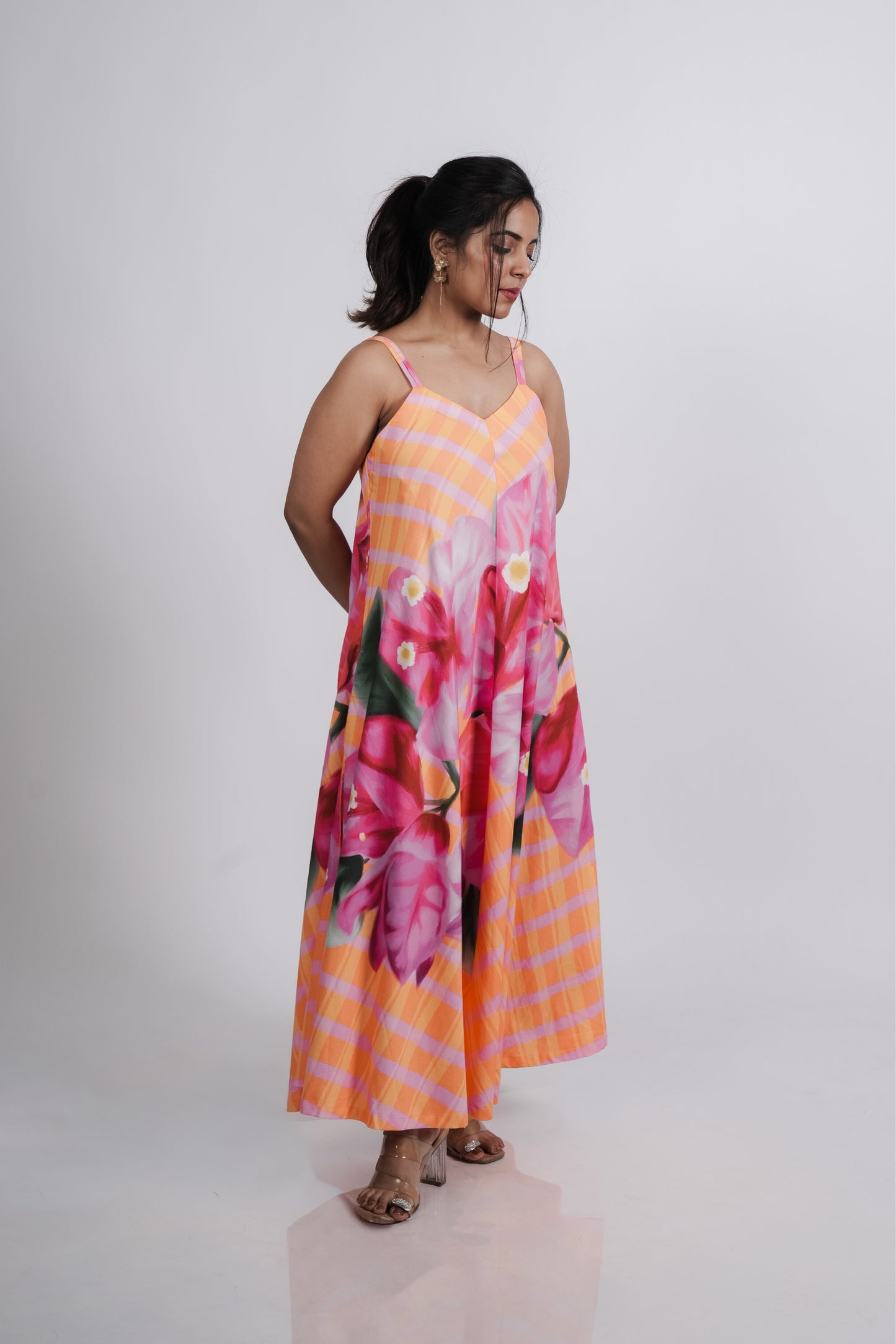 Juliet Dress- Orange Print