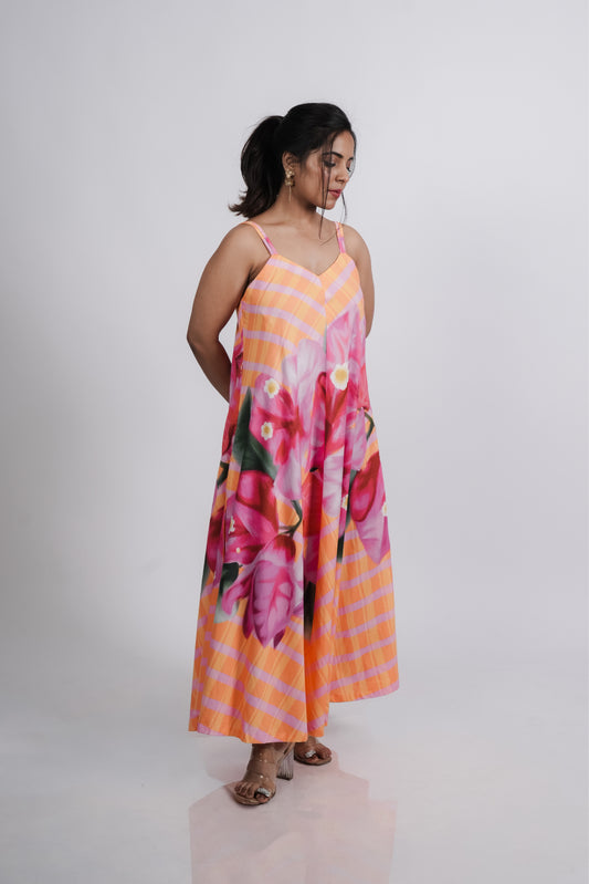 Juliet Dress- Orange Print