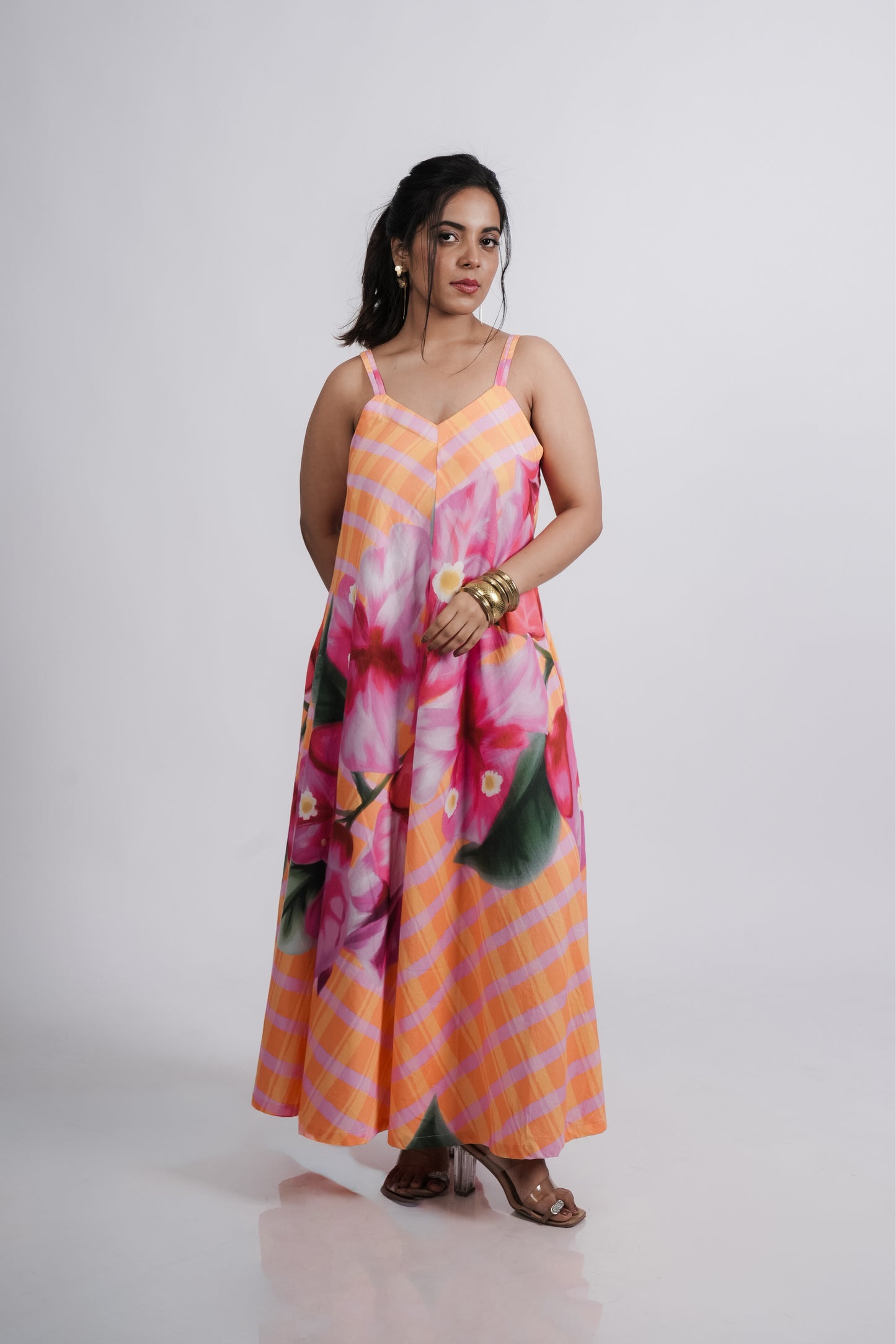 Juliet Dress- Orange Print