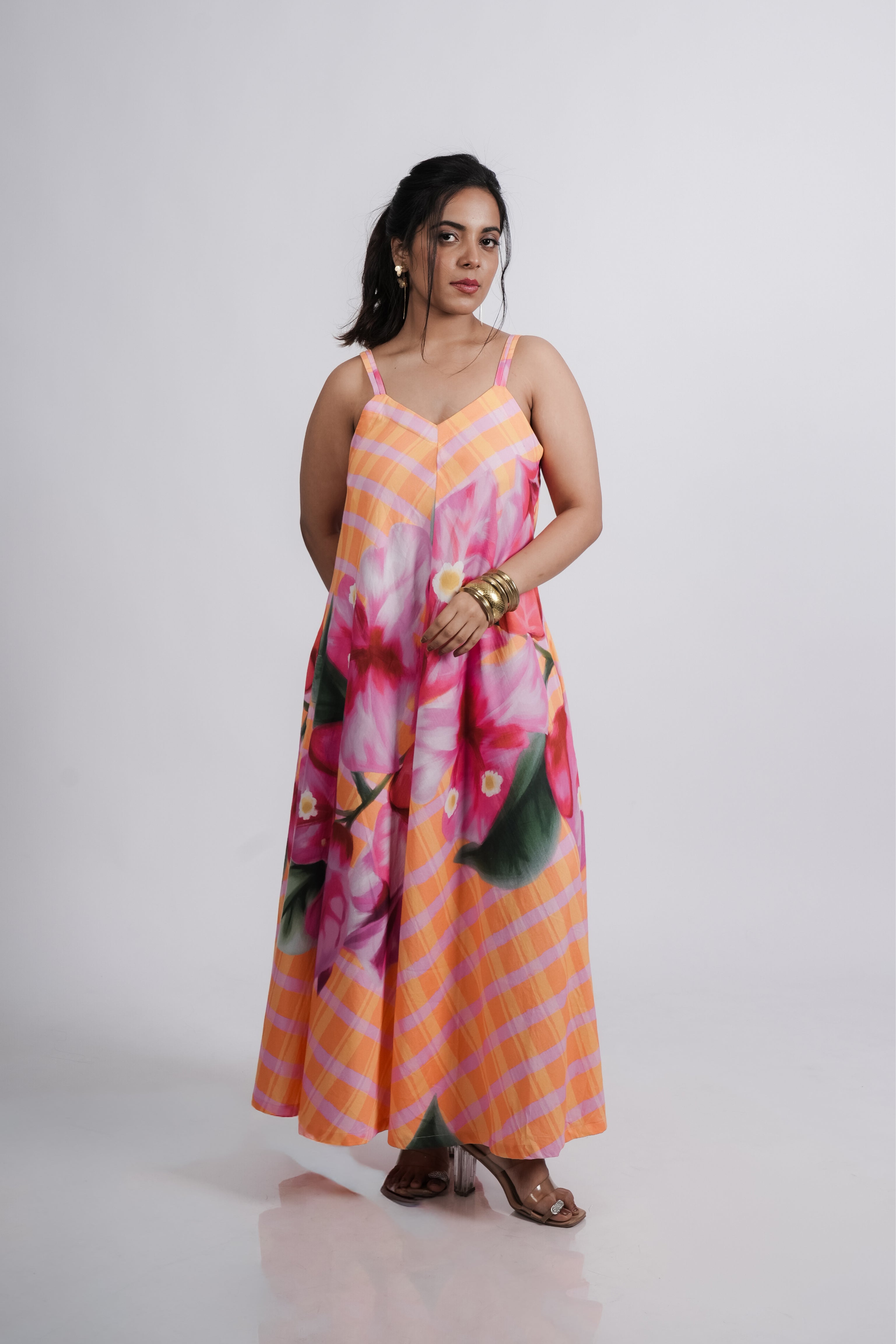 Juliet Dress- Orange Print