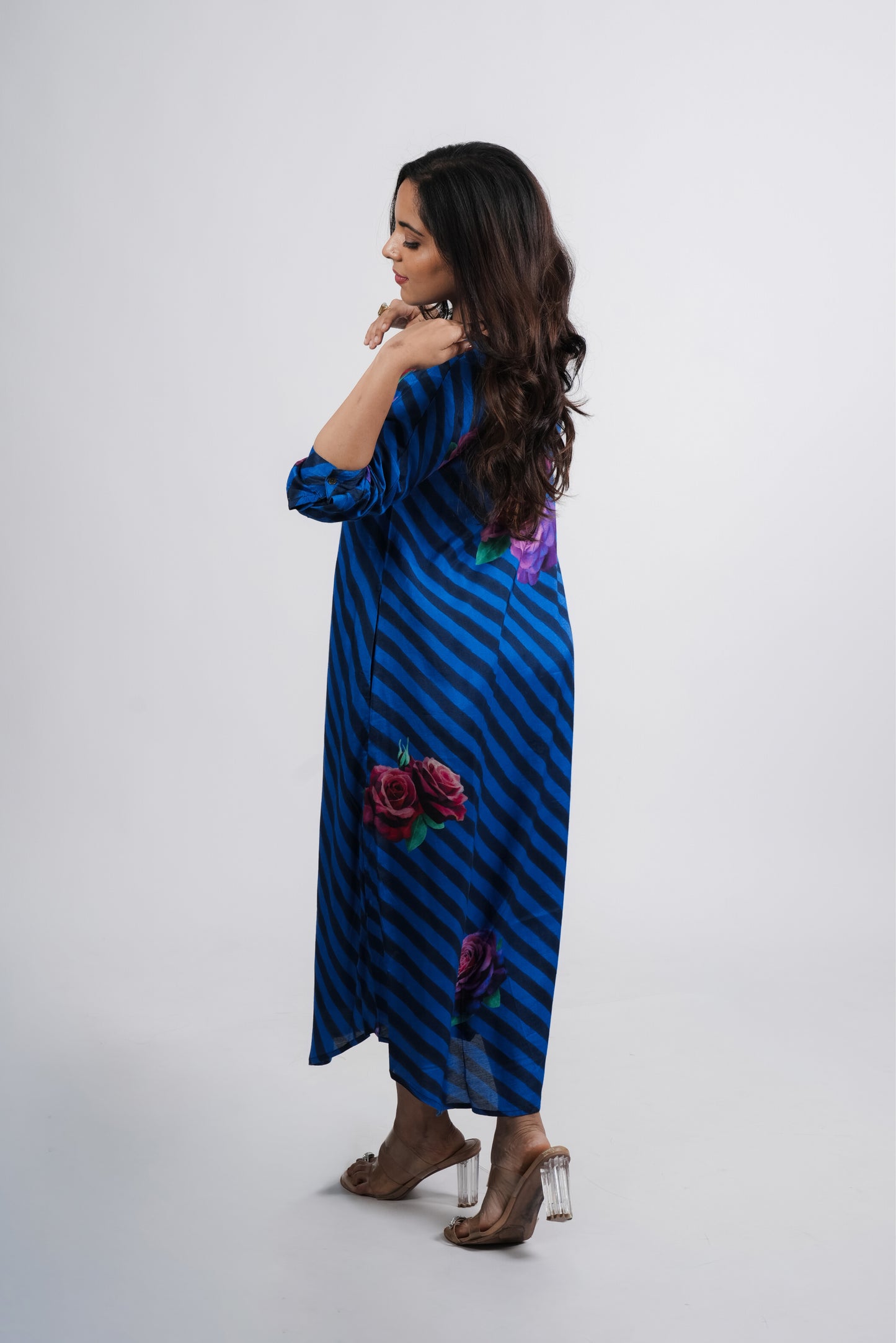 Olivia Dress- Blue Print