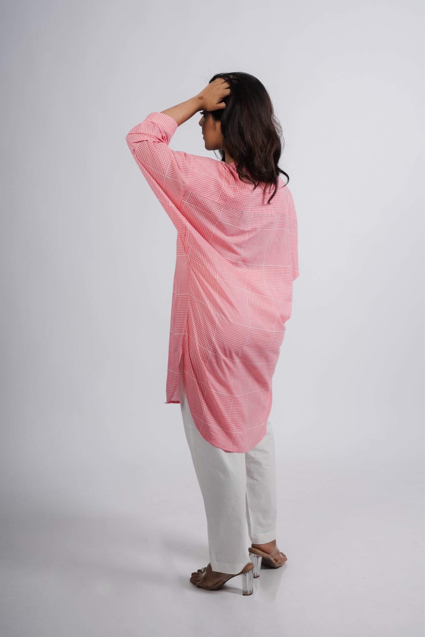 Reuben Tunic in Handwoven Checks