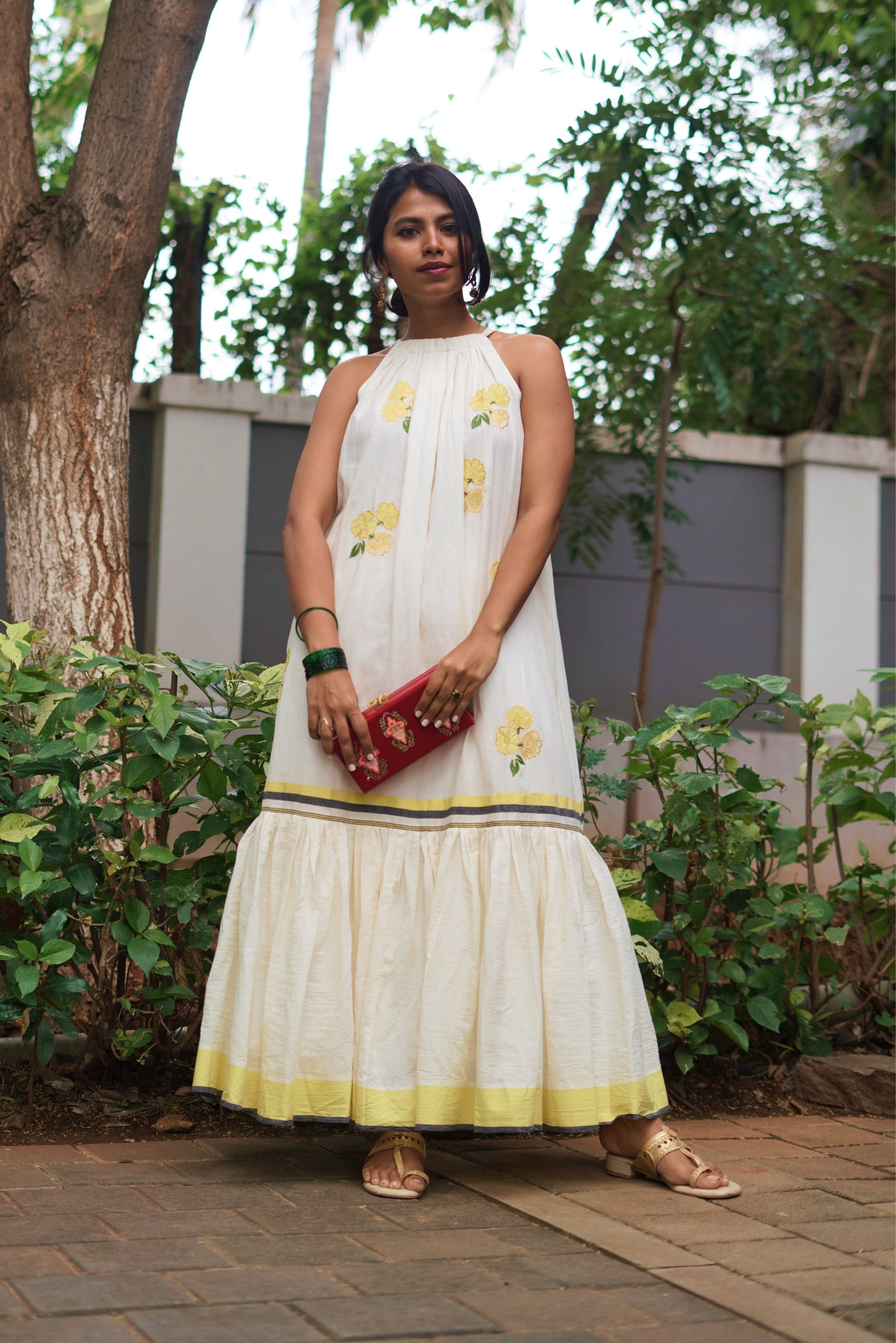 Esther Dress- Floral embroidery