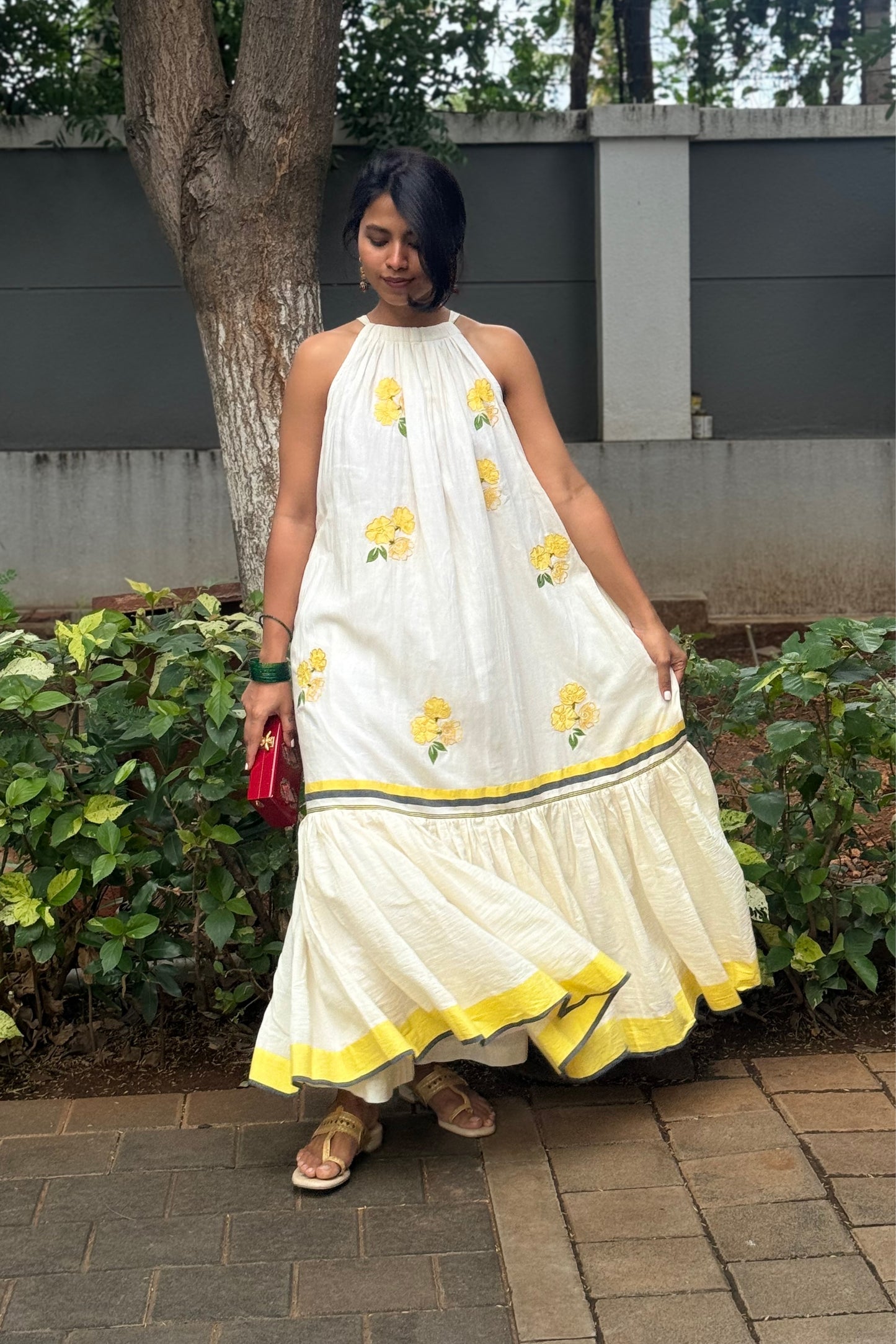 Esther Dress- Floral embroidery