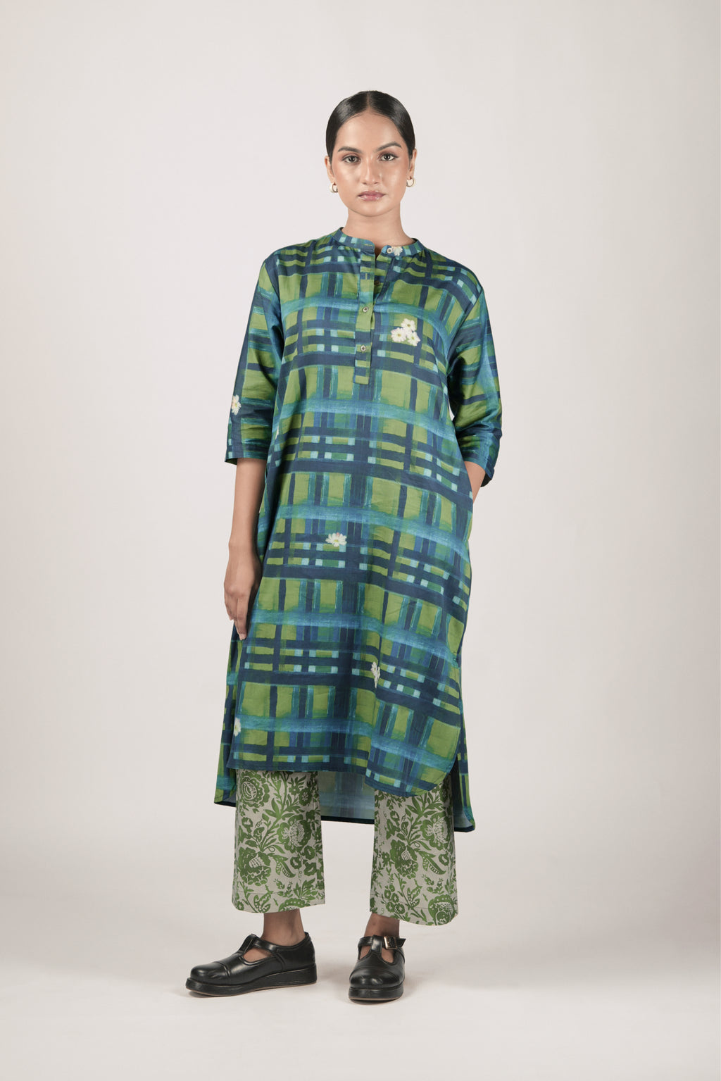 Bella Tunic- Multi Plaid