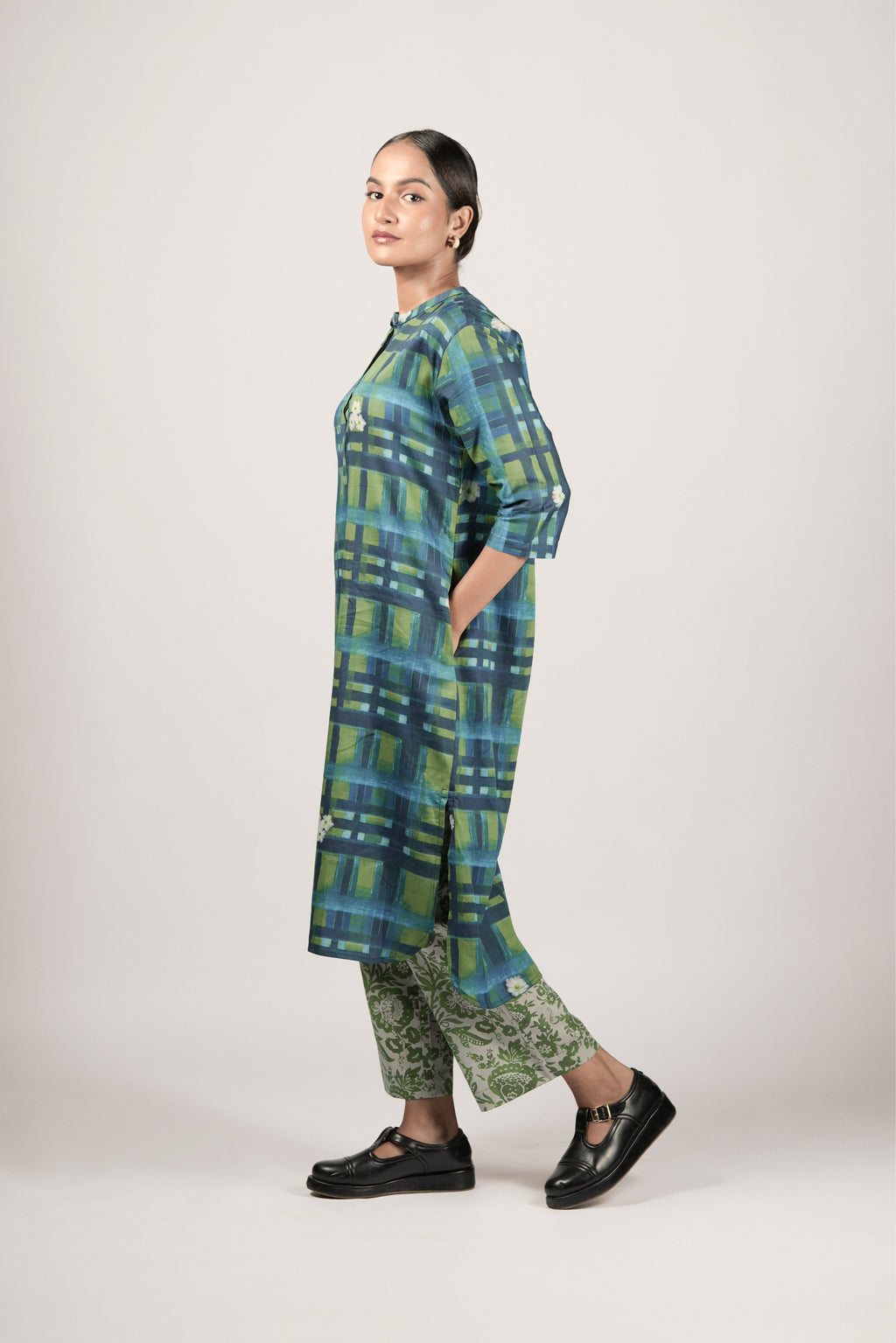 Bella Tunic- Multi Plaid
