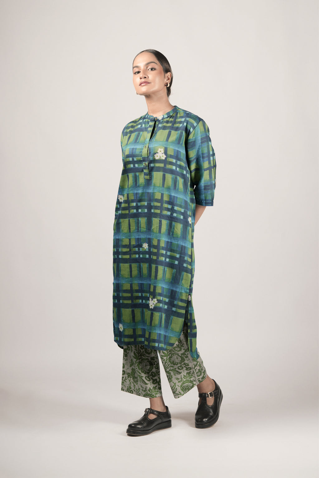 Bella Tunic- Multi Plaid