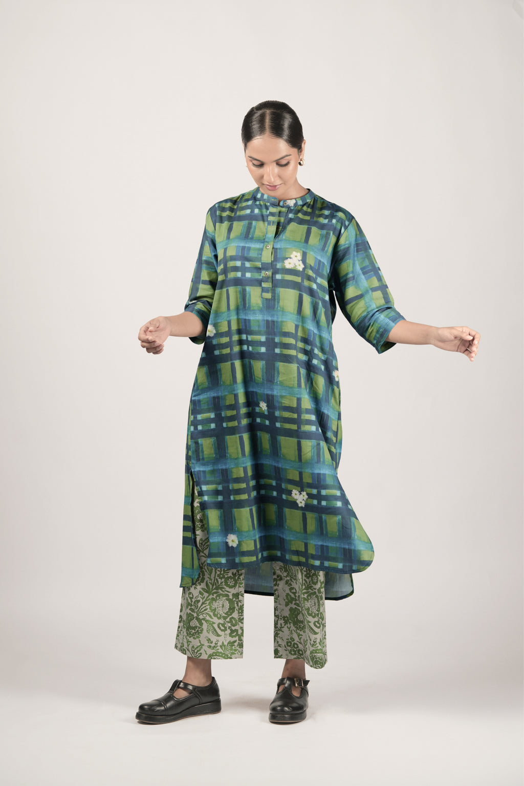 Bella Tunic- Multi Plaid