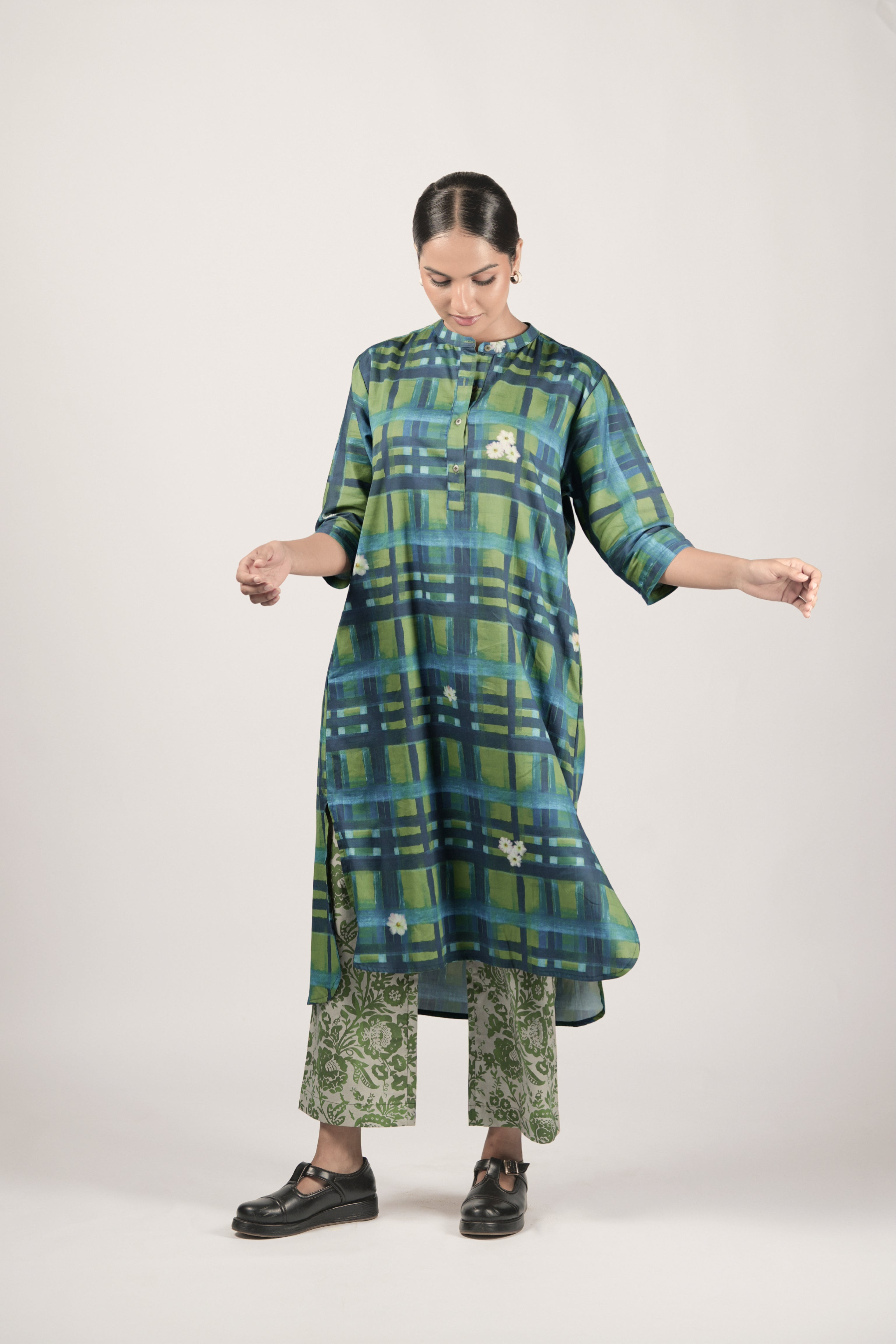 Bella Tunic- Multi Plaid