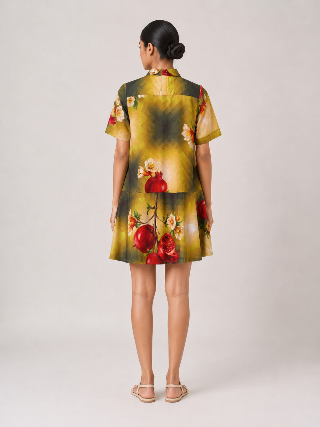 Becky Dress- Green Print