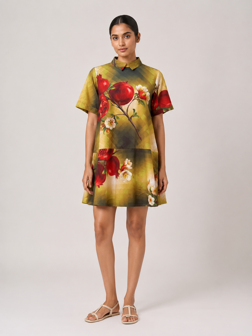 Becky Dress- Green Print