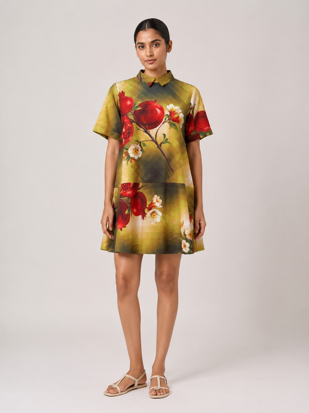 Becky Dress- Green Print