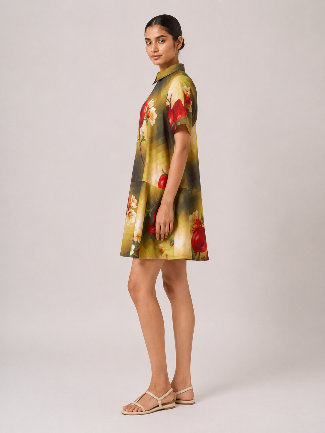 Becky Dress- Green Print