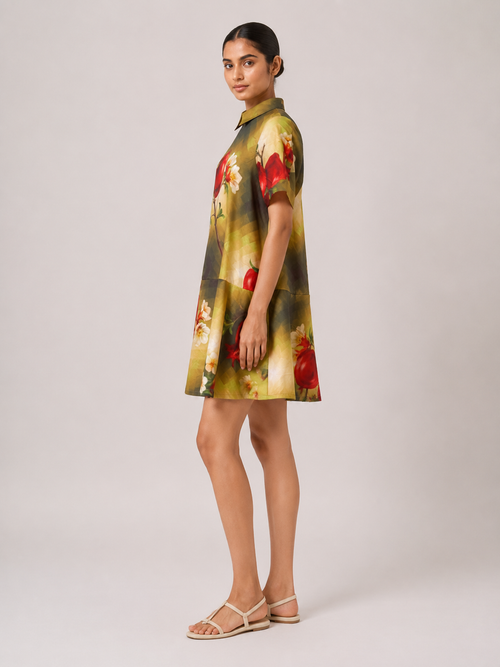 Becky Dress- Green Print