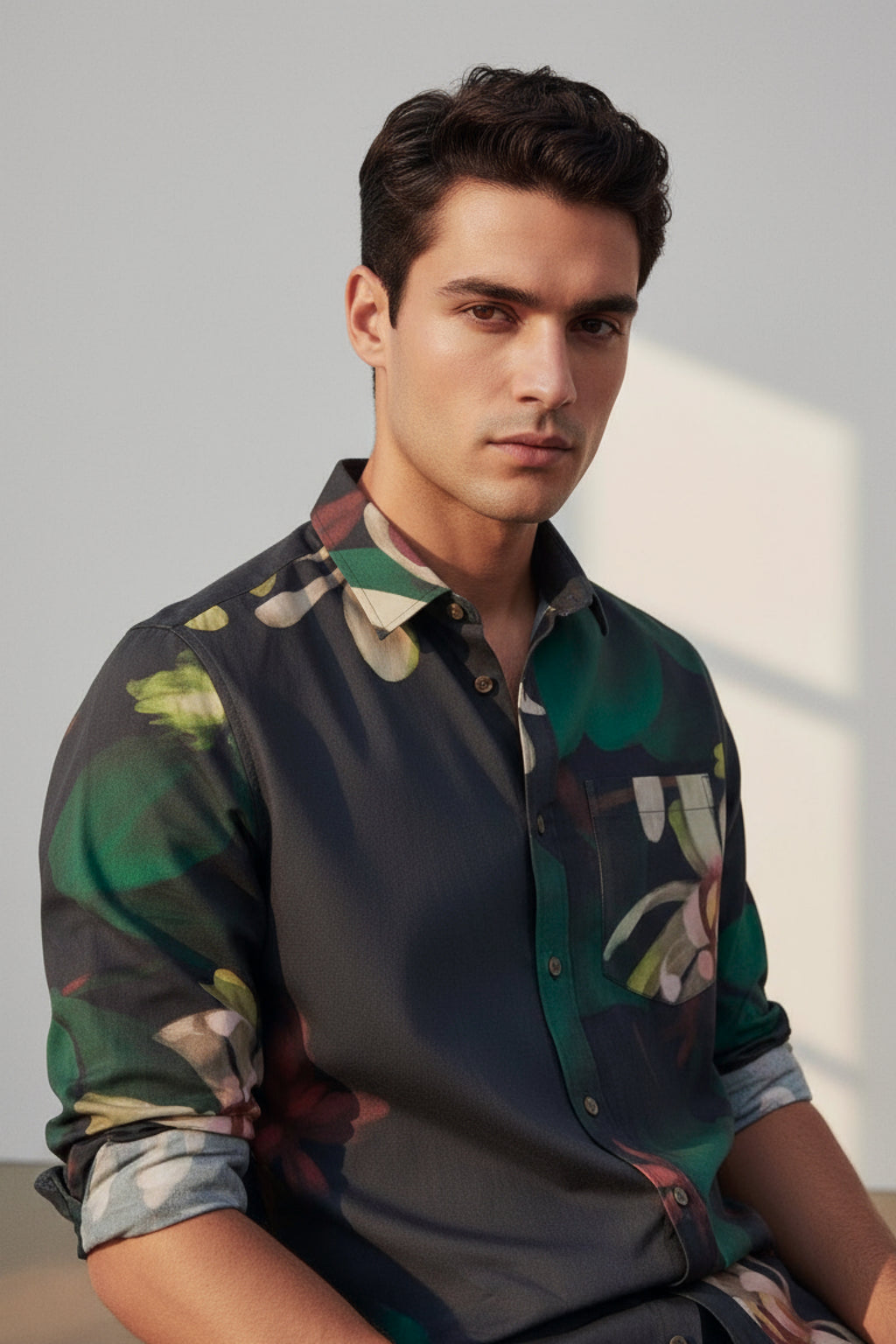 Adam Shirt- Black Floral