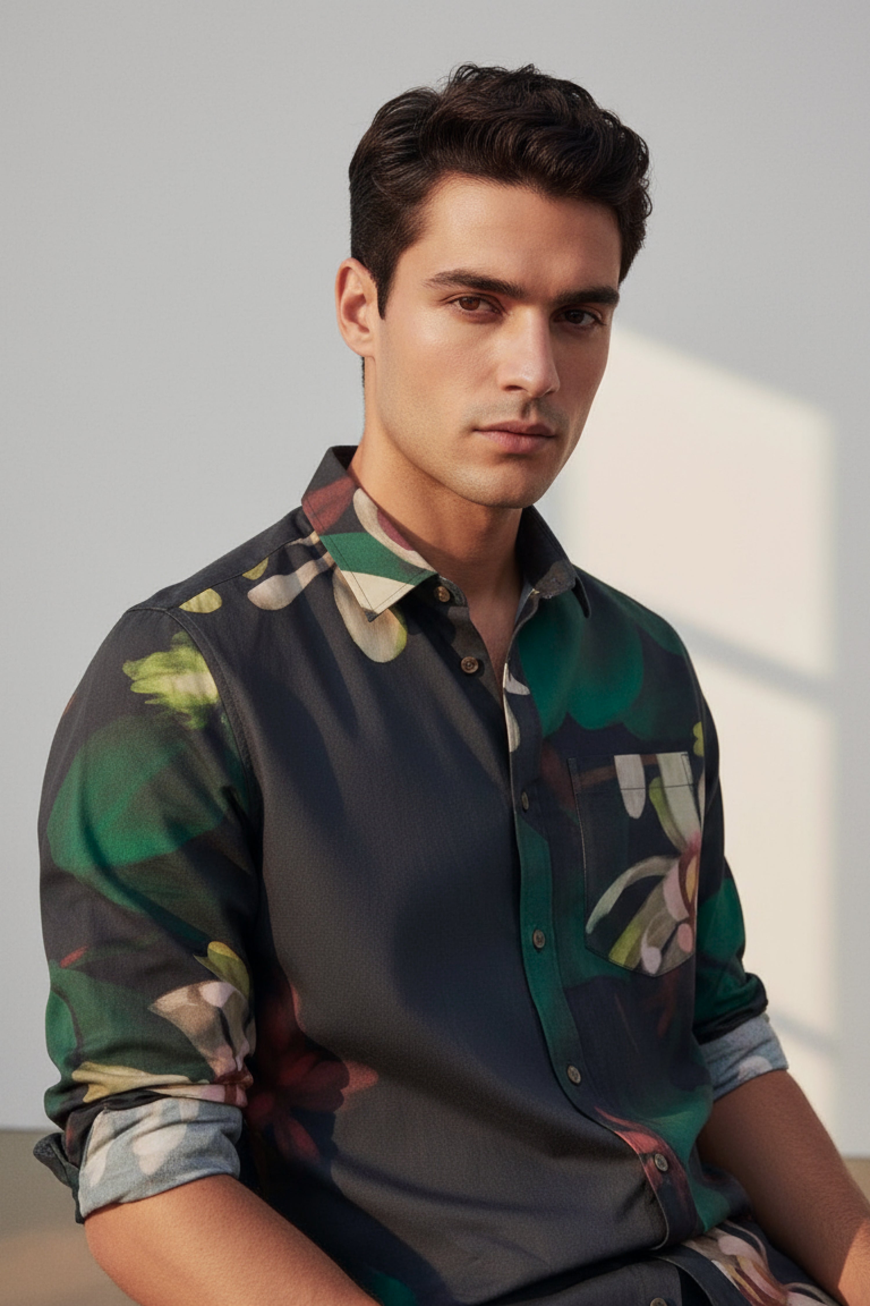 Adam Shirt- Black Floral