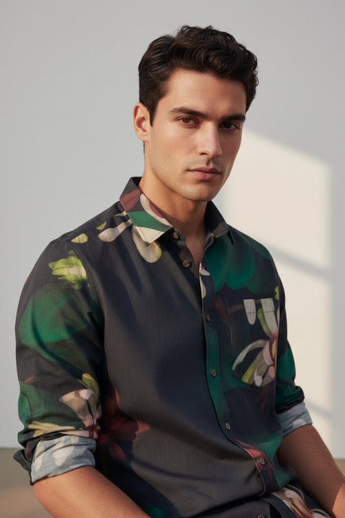 Adam Shirt- Black Floral