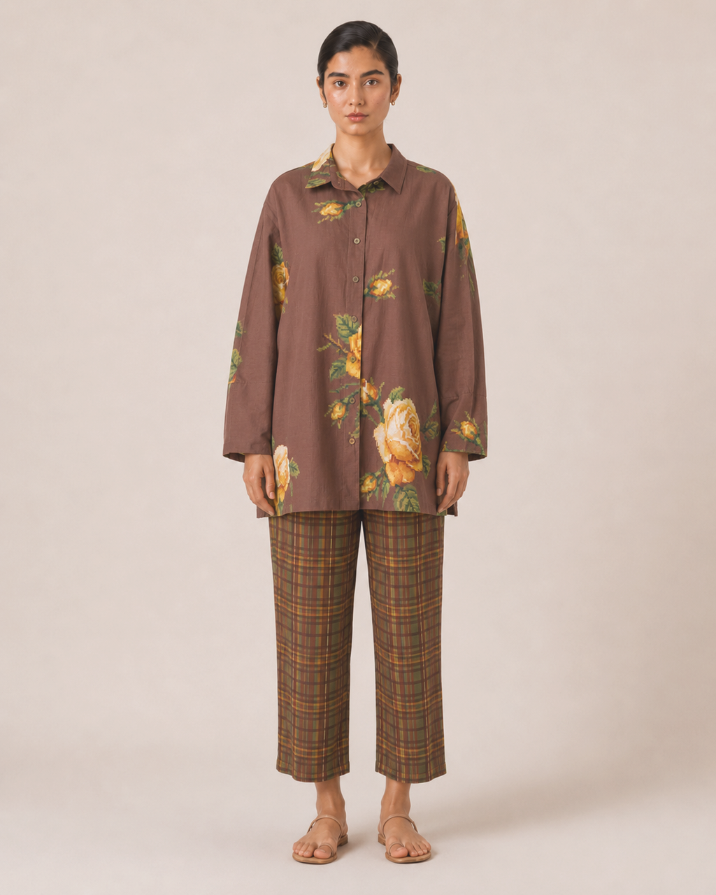 Catherine - Brown Print