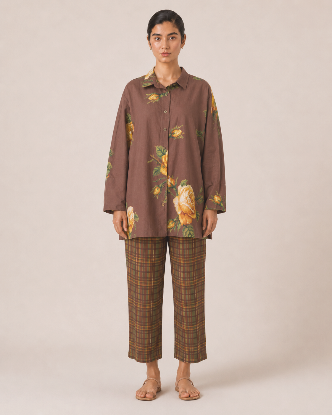 Catherine - Brown Print