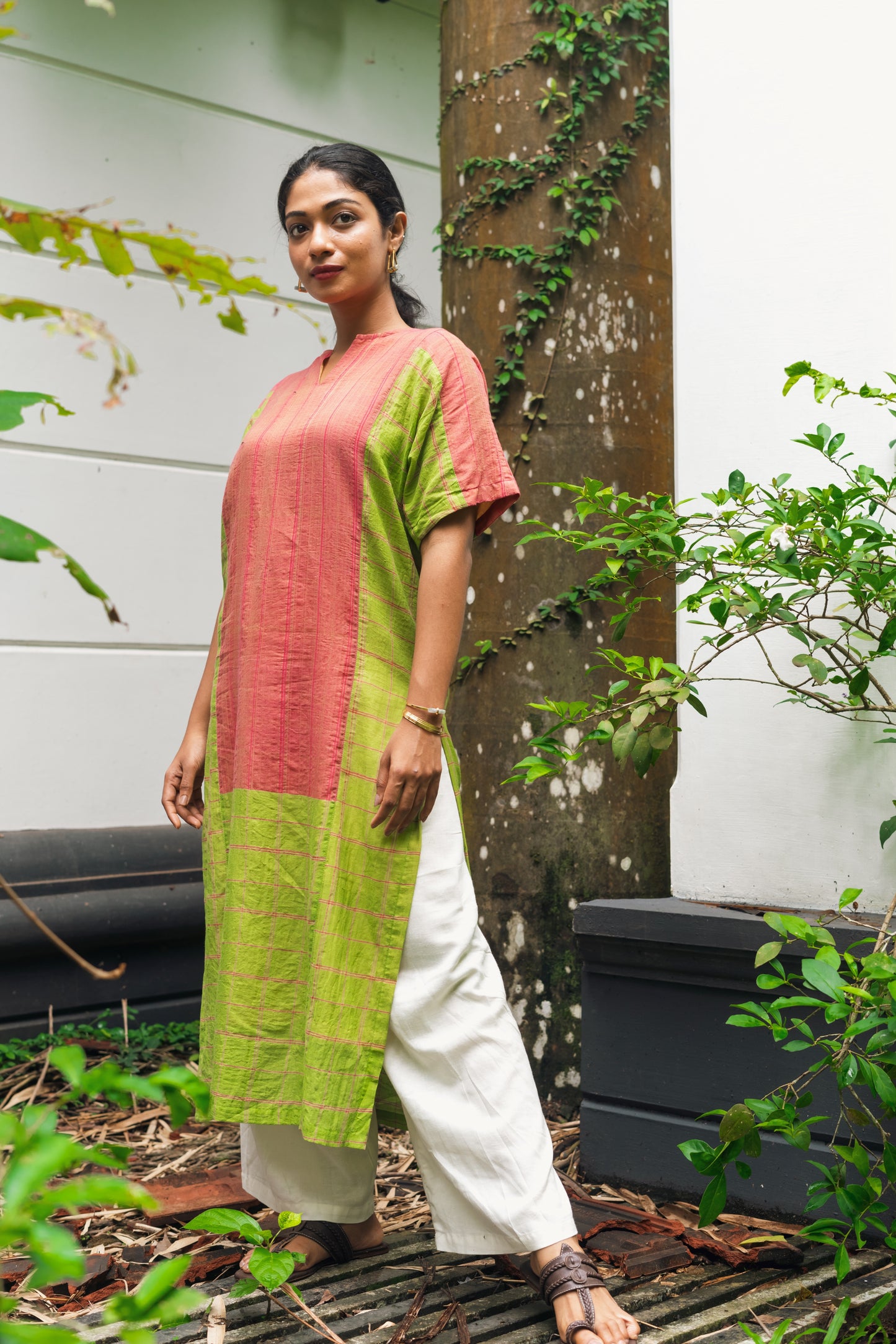 Handwoven Panelled Colene Tunic