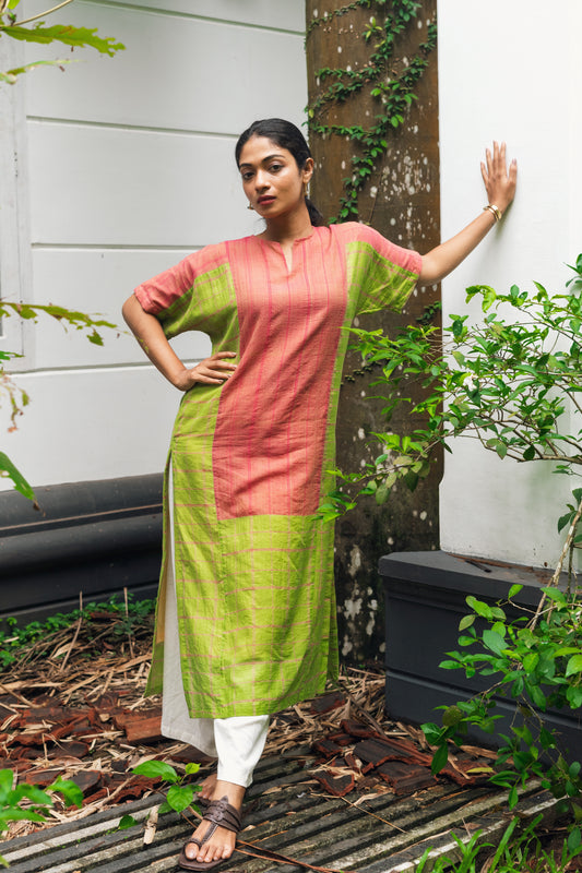 Handwoven Panelled Colene Tunic