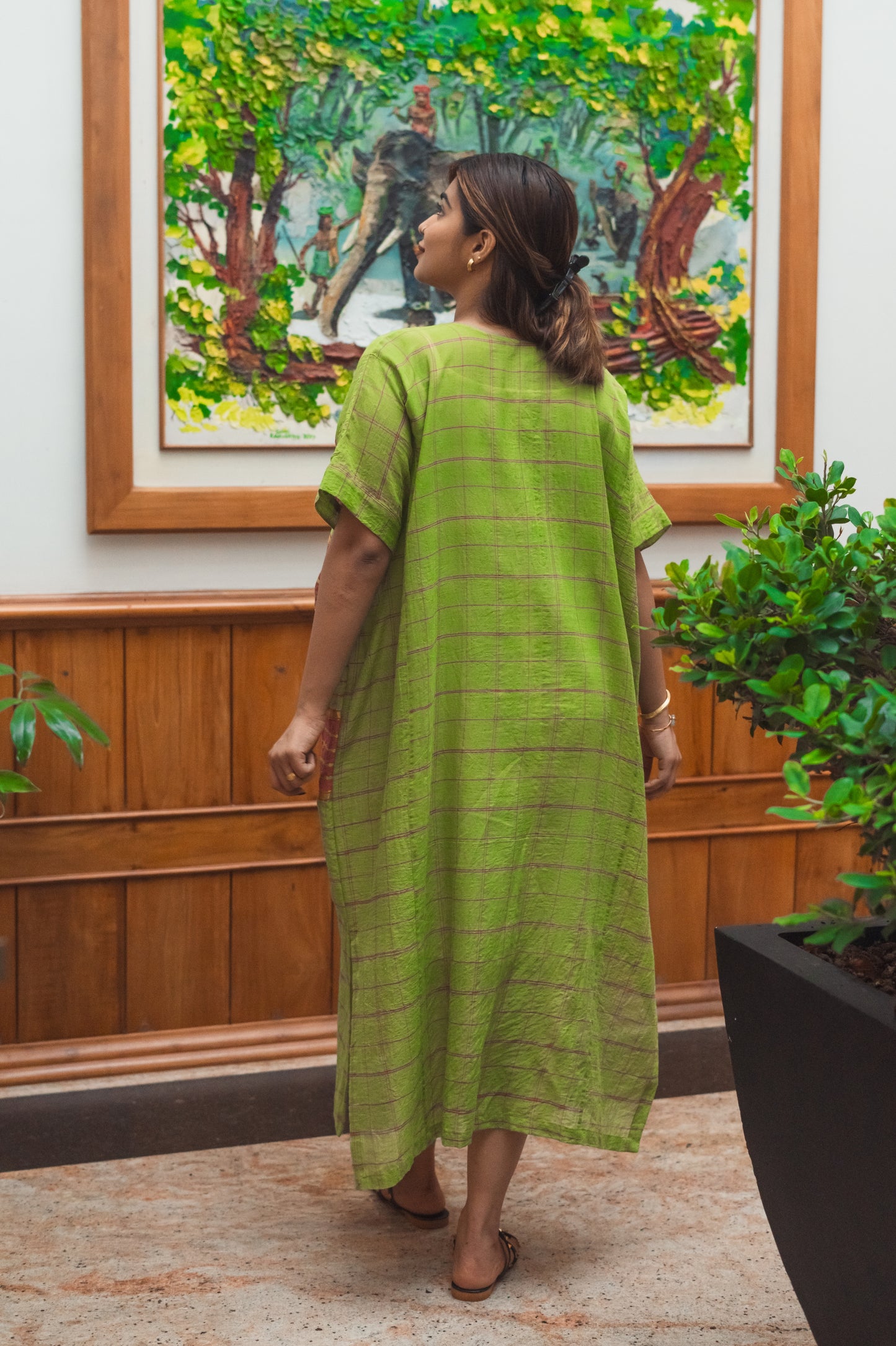 Handwoven Zari Clara Kaftan