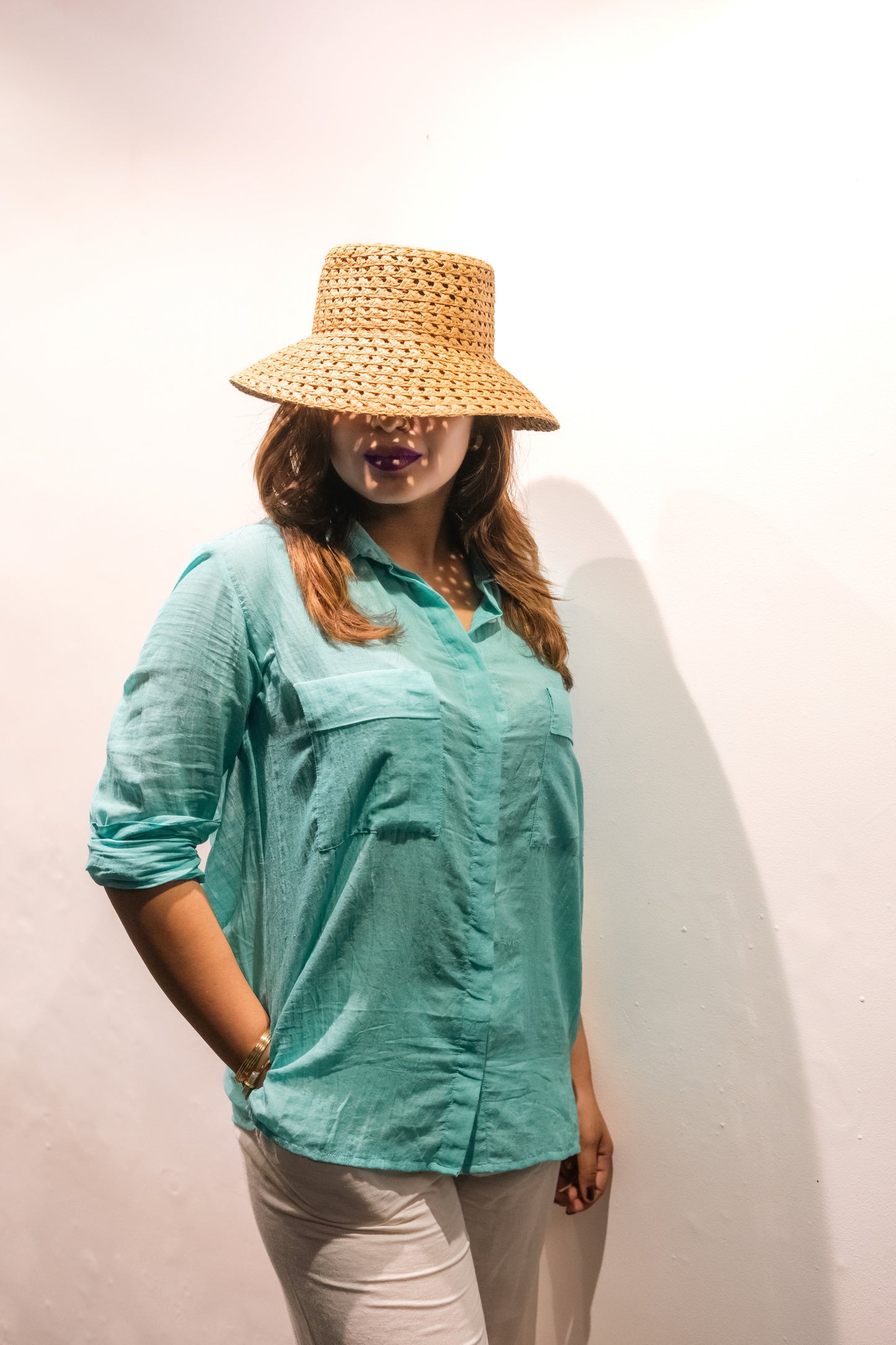 Handwoven Emma Shirt- Blue