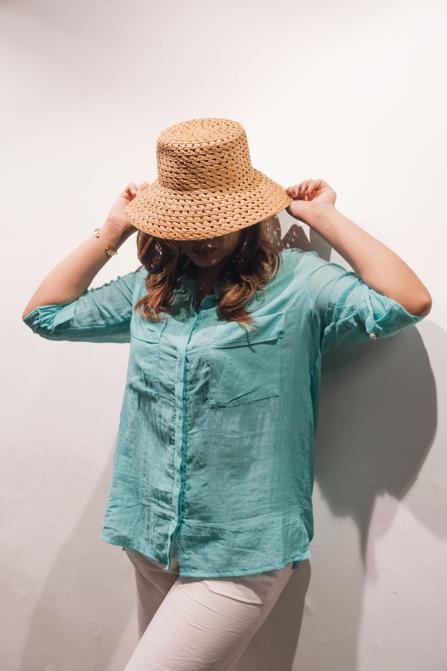 Handwoven Emma Shirt- Blue