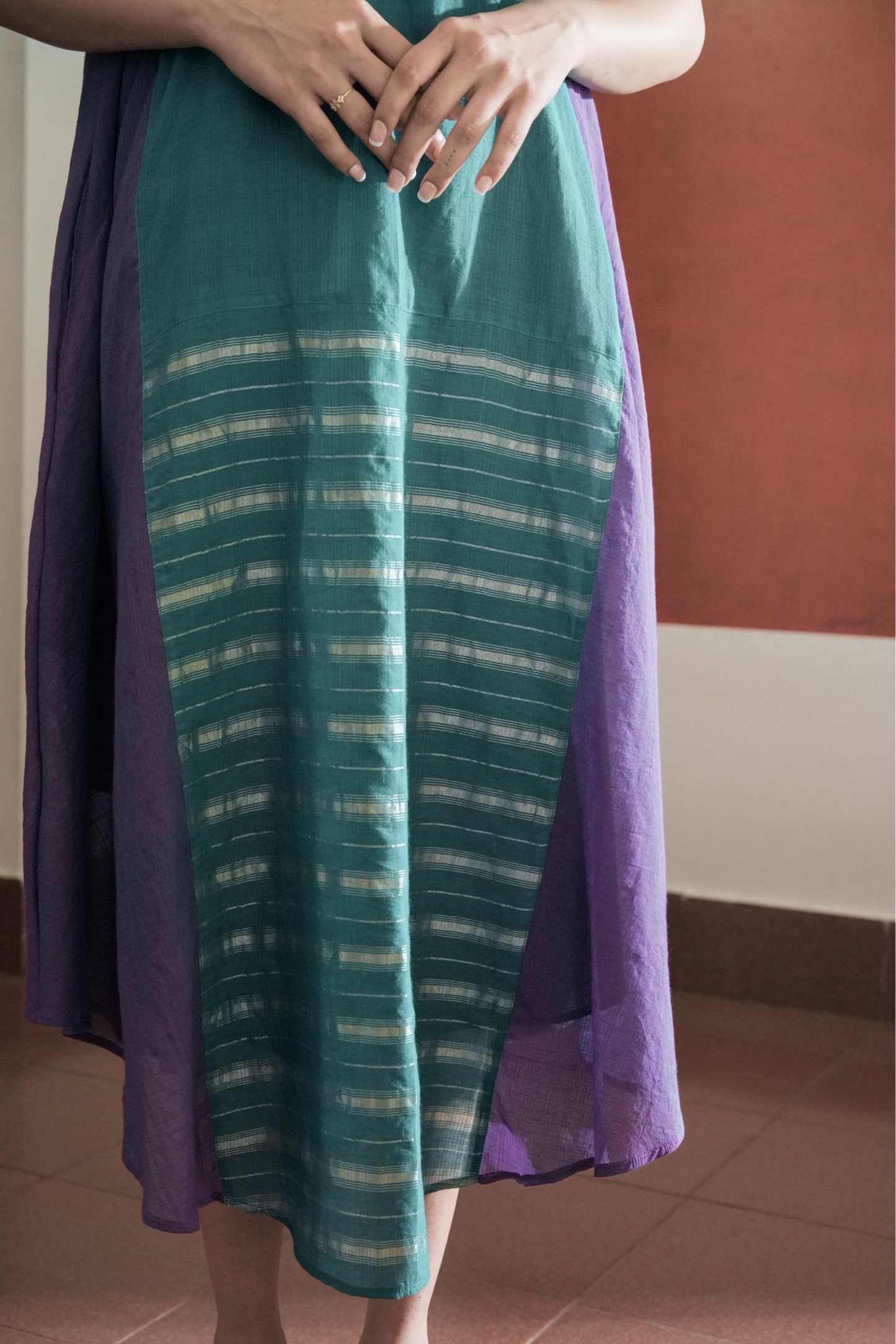 Handwoven Zari Jennis Dress