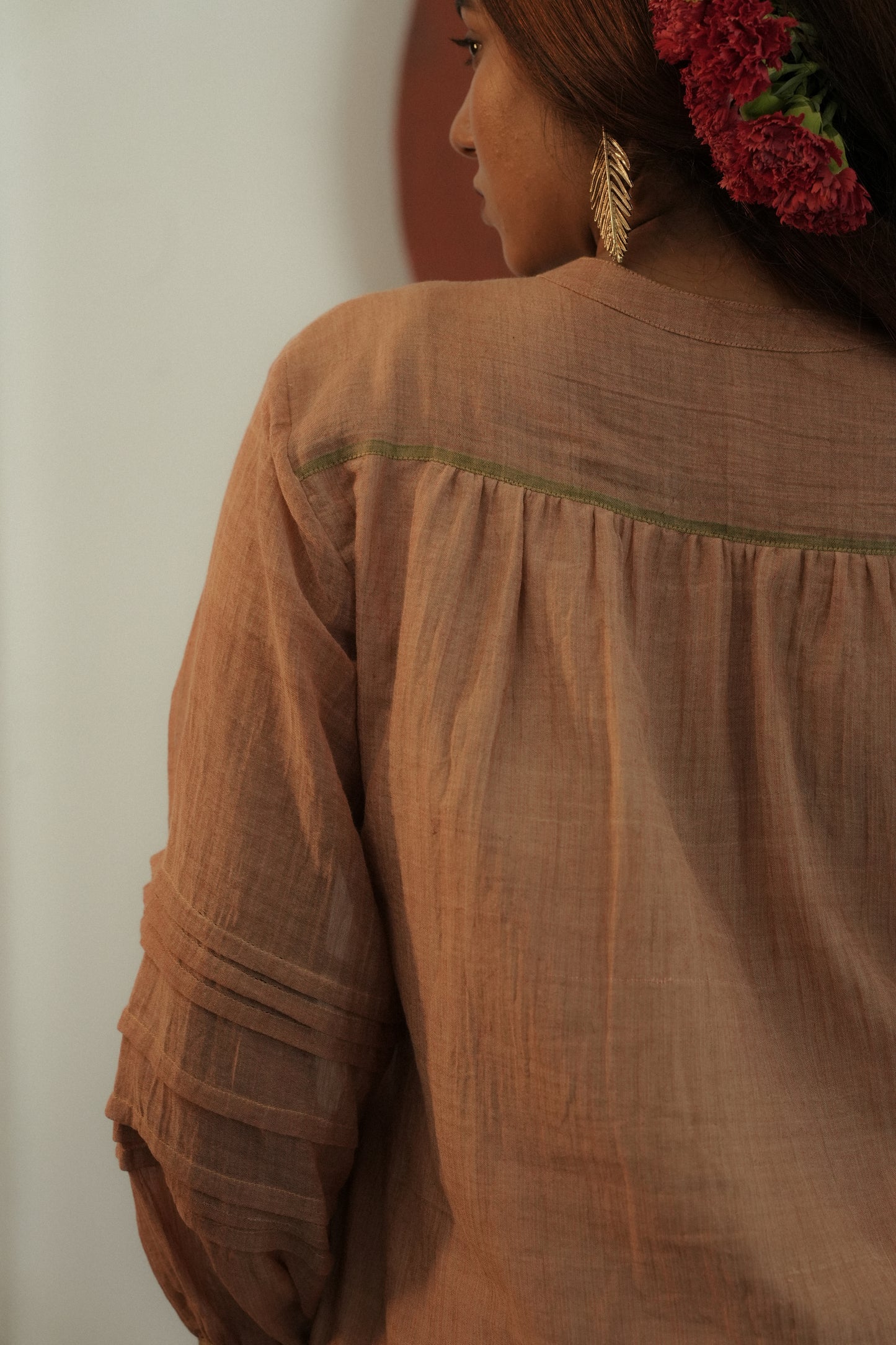 Handwoven Bella Tunic- Beige