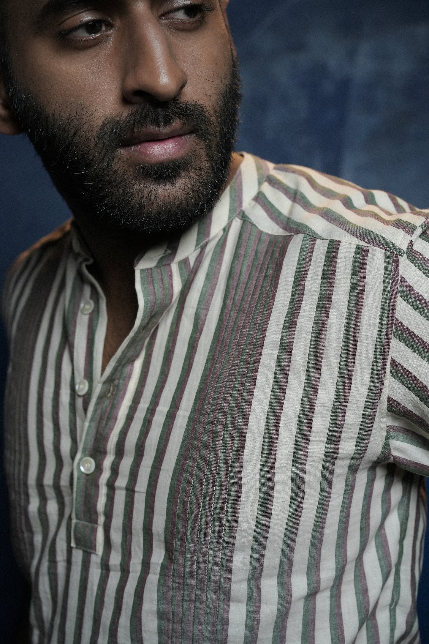 Handwoven Striped Pinto Kurta