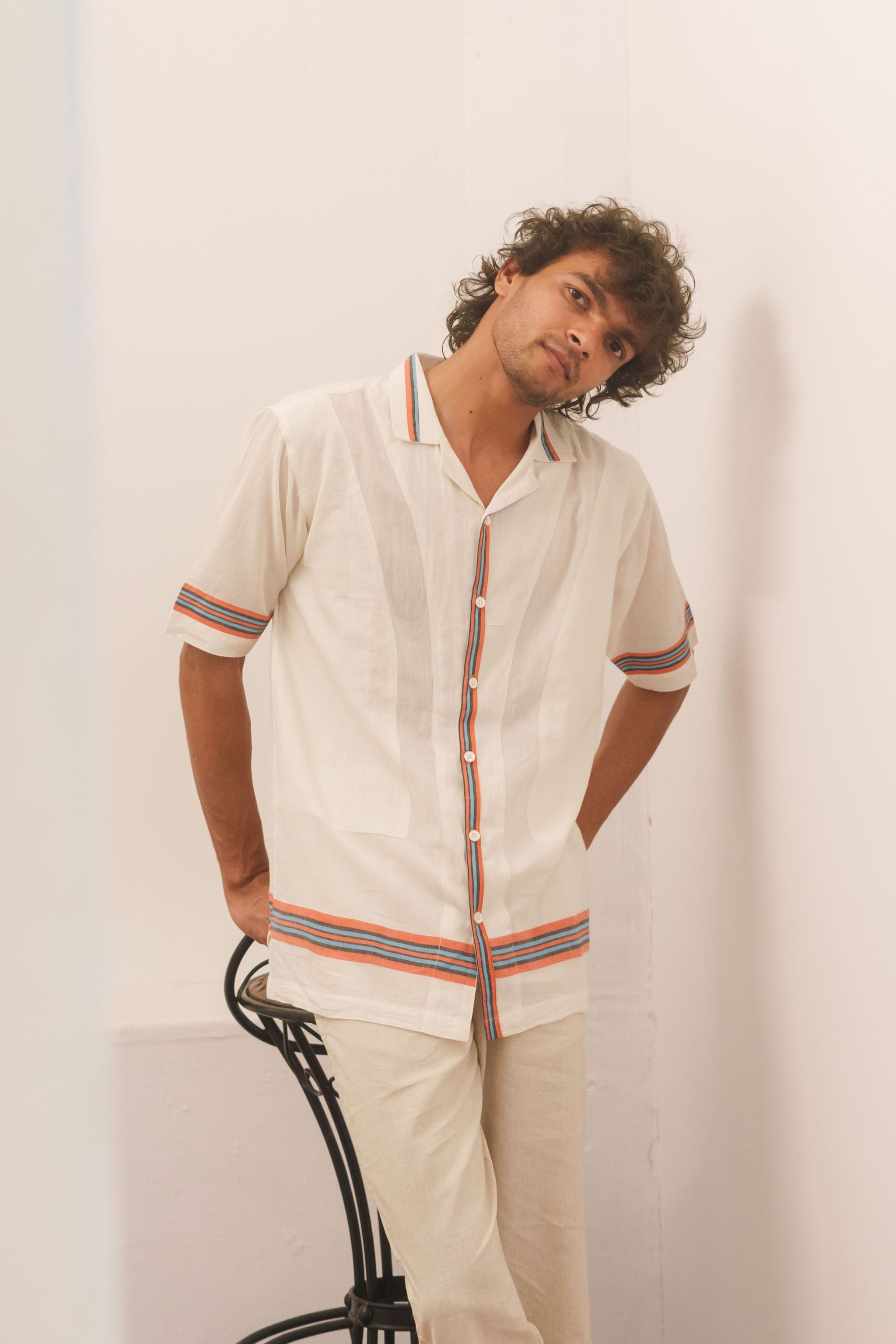 Panelled Etro Camp Shirt