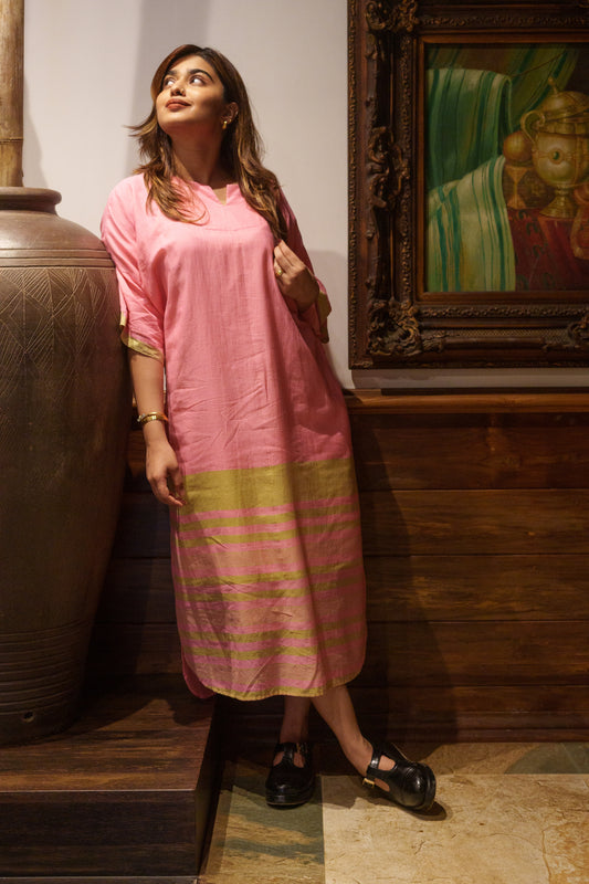 Handwoven Jane Long- Pink