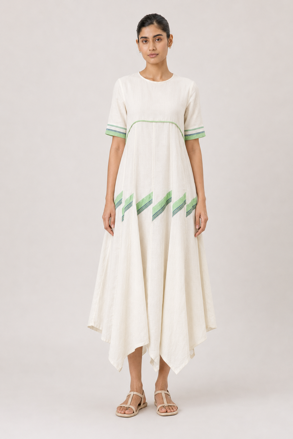 Eloise- Mint green stripes