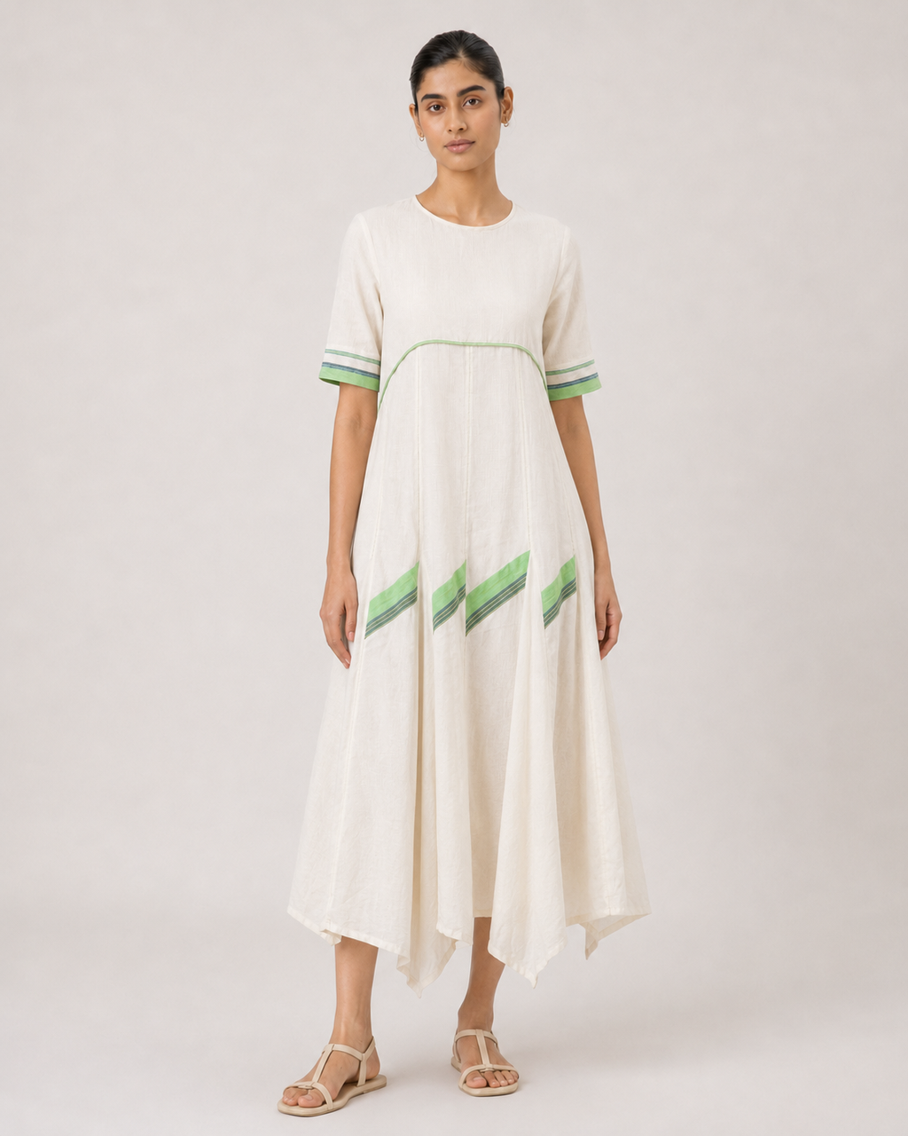 Eloise- Mint green stripes