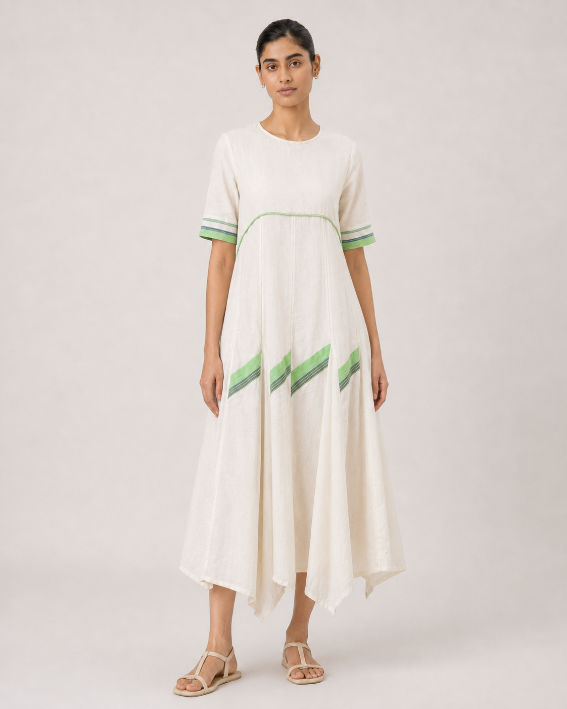 Eloise- Mint green stripes