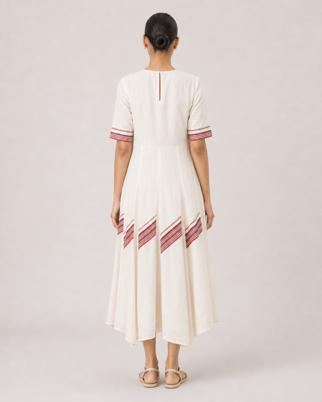 Eloise- Burgundy stripes