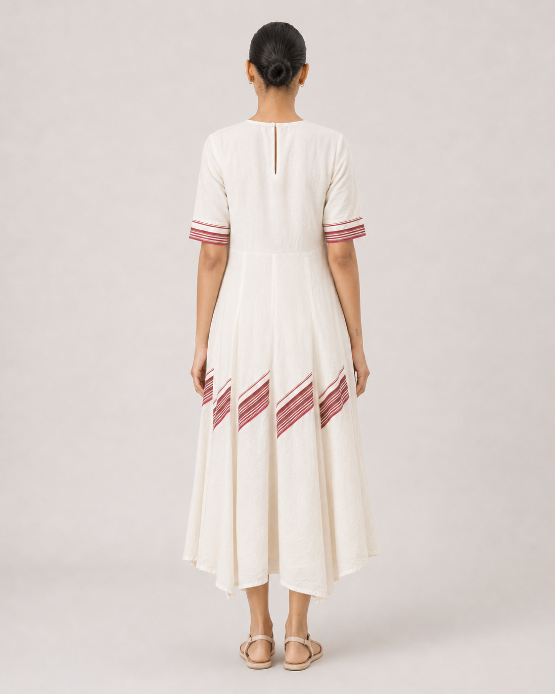 Eloise- Burgundy stripes