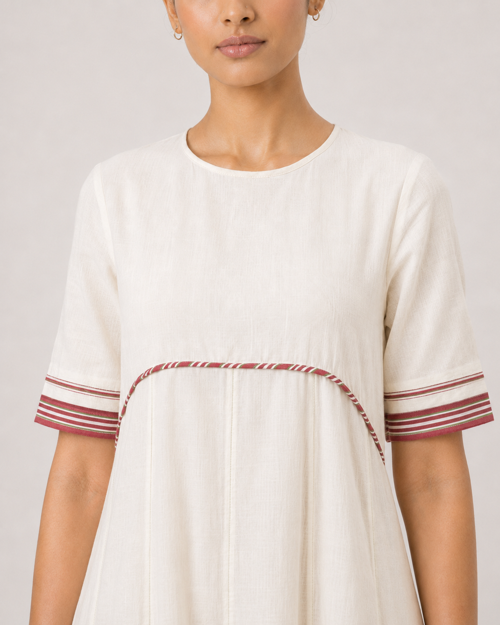 Eloise- Burgundy stripes
